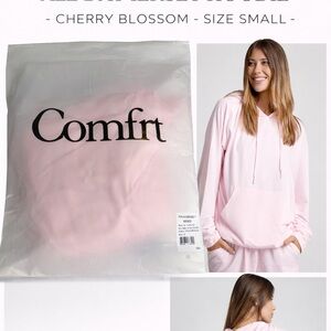 Comfrt All Day Jersey Hoodie – Cherry Blossom Pink – Size Small – New